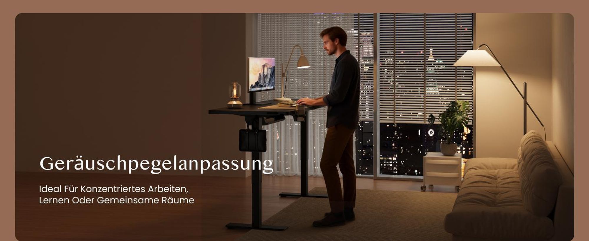 FLEXISPOT QE1 Höhenverstellbarer Schreibtisch 180x80cm, 4 Memory-Funktion, Antikollisionsschutz, 70kg Tragkraft, Haken, Kabelmanagement(Schwarz)
