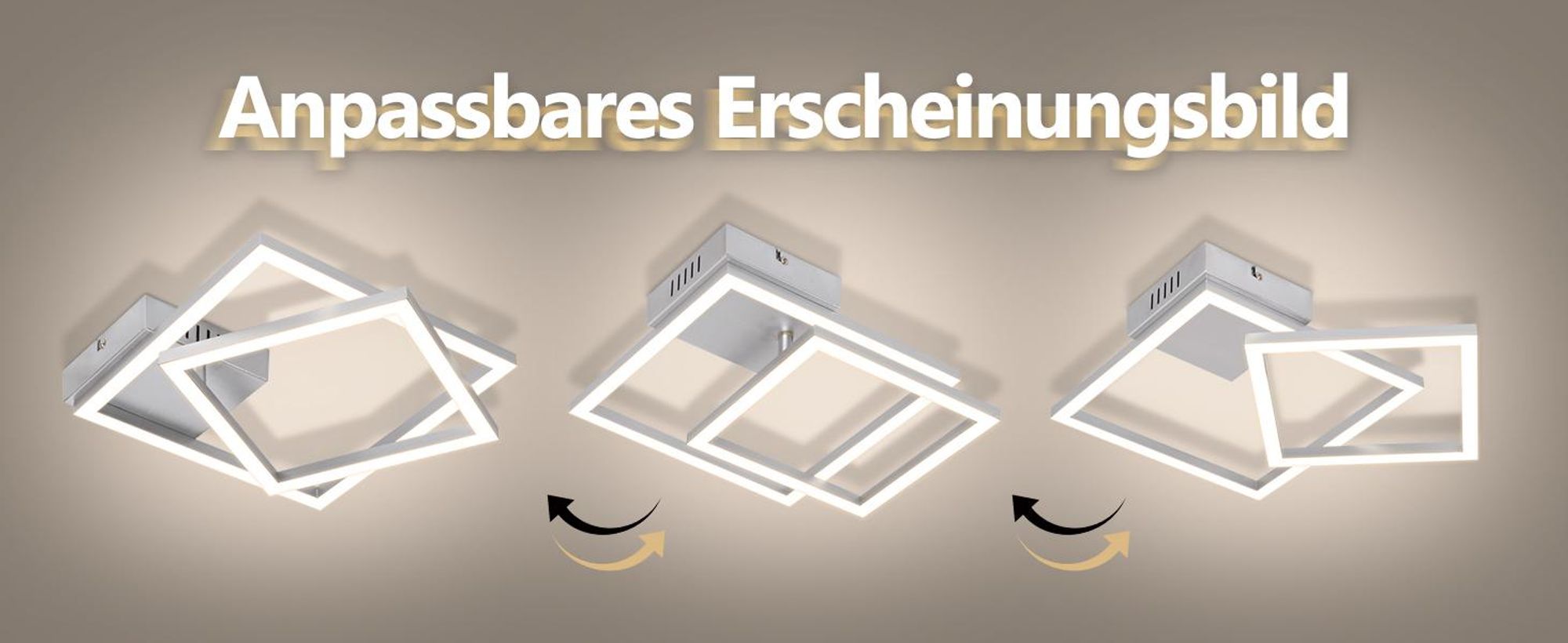 ZMH Lampy sufitowe LED Lampa sufitowa do kuchni 20 W Srebrna lampa do sypialni 4000 K Neutralna biel Lampa kuchenna Obrotowa konstrukcja do sypialni, biura, salonu