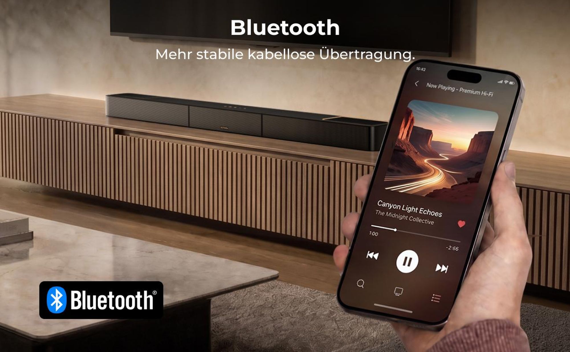 ULTIMEA Skywave X100 9.1.6 Soundbar mit 10'' Subwoofer, Dolby Atmos, DTS:X, 1500 W, Surround Sound System für Heimkino und TV, 8K HDR-Passthrough