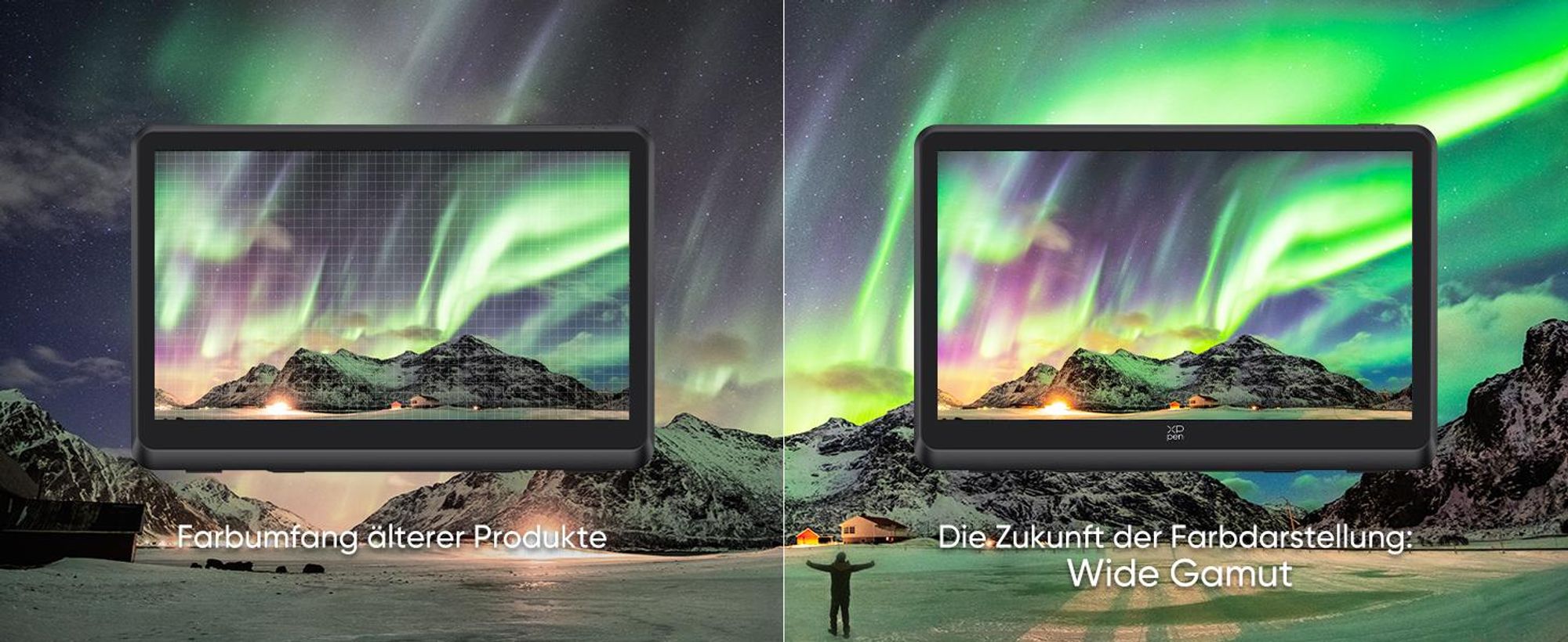 XPPen Artist 22 Plus Grafiktablett mit Display 21,5 Zoll Pen Display, X3 Pro Stift mit 16K Druckstufen, für Bild- und Videobearbeitung