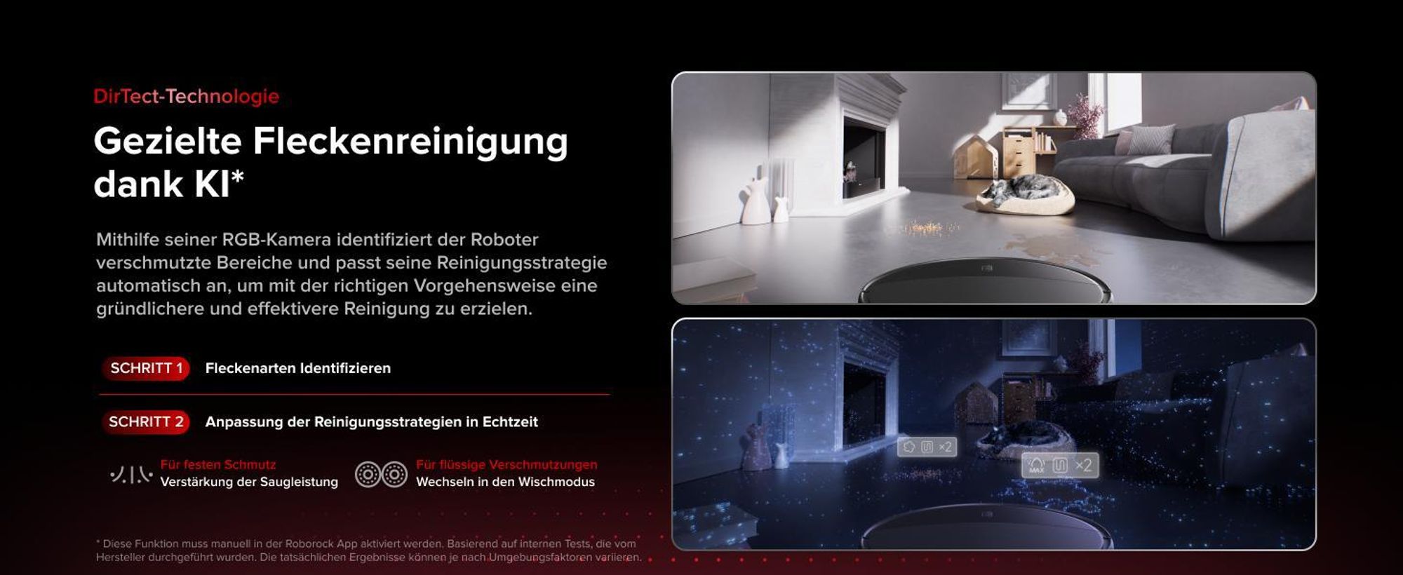 Roborock Saros 20 Set Saugroboter mit Wischfunktion, 36,000 Pa(Upgrade von Saros 10R), AdaptiLift Chassis 3.0, 100 °C Heißwasser-Moppwäsche
