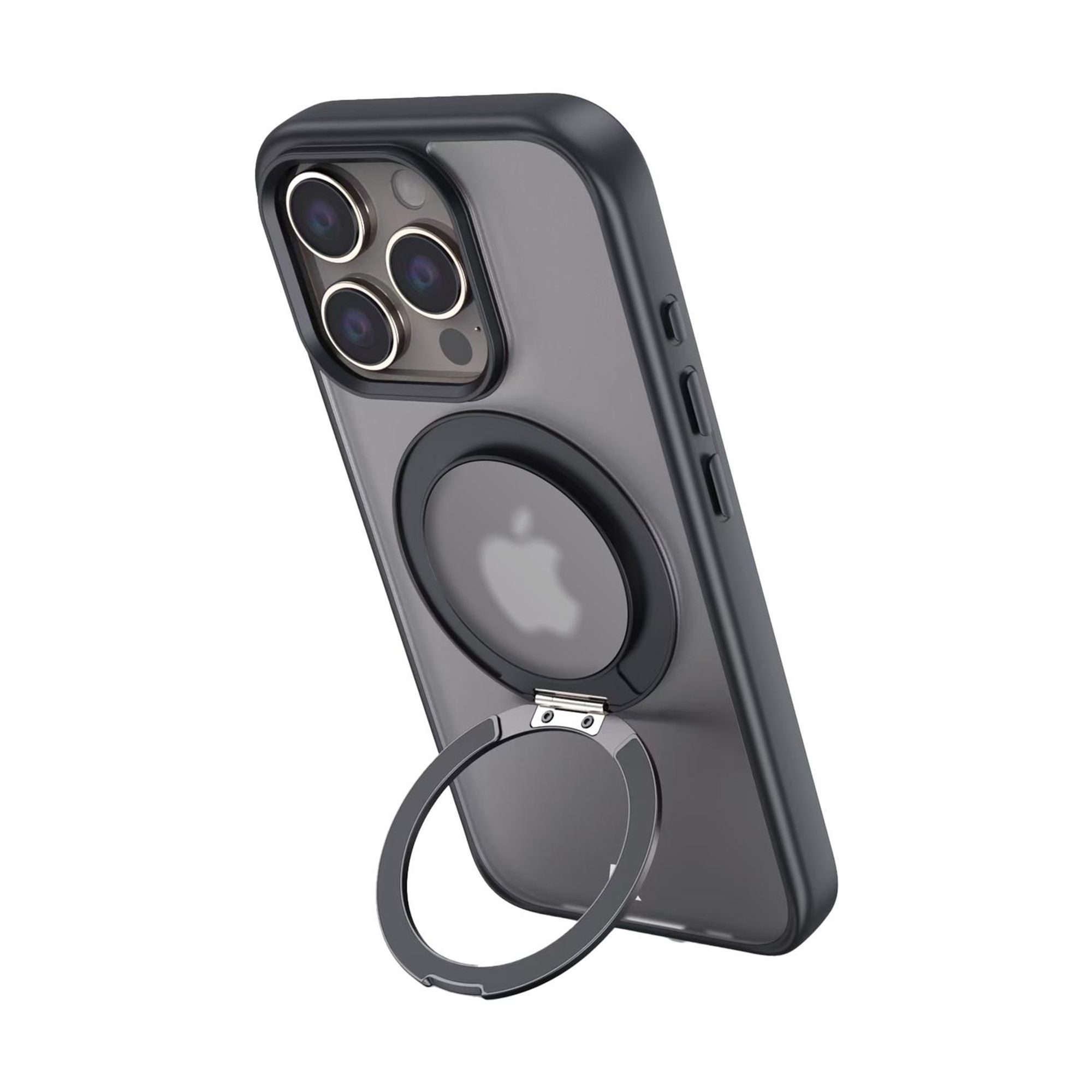alkaya Lucid 360 FlexStand Case mit Magsafe für iPhone 15 Pro Max schwarz (CS-20225)