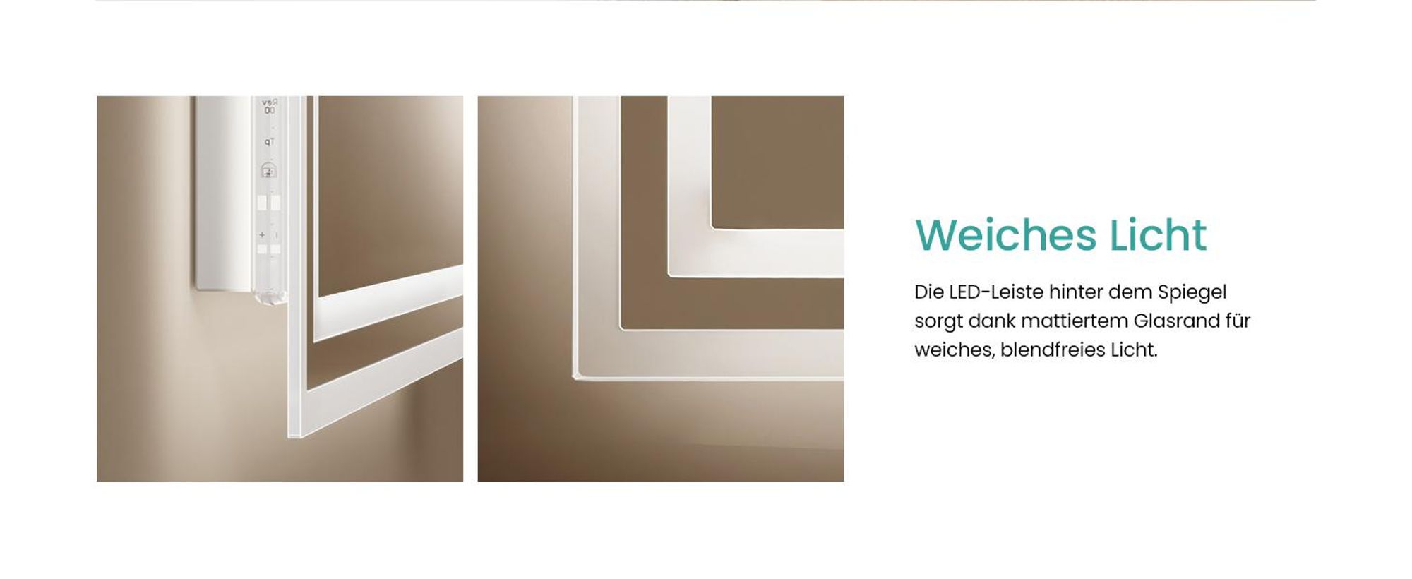 EMKE LED Badspiegel mit Bewegungssensor 70x50cm mit Touch, Beschlagfrei, 3 Lichtfarbe dimmbar, 1 Stunden automatische Abschaltung IP44 energiesparend