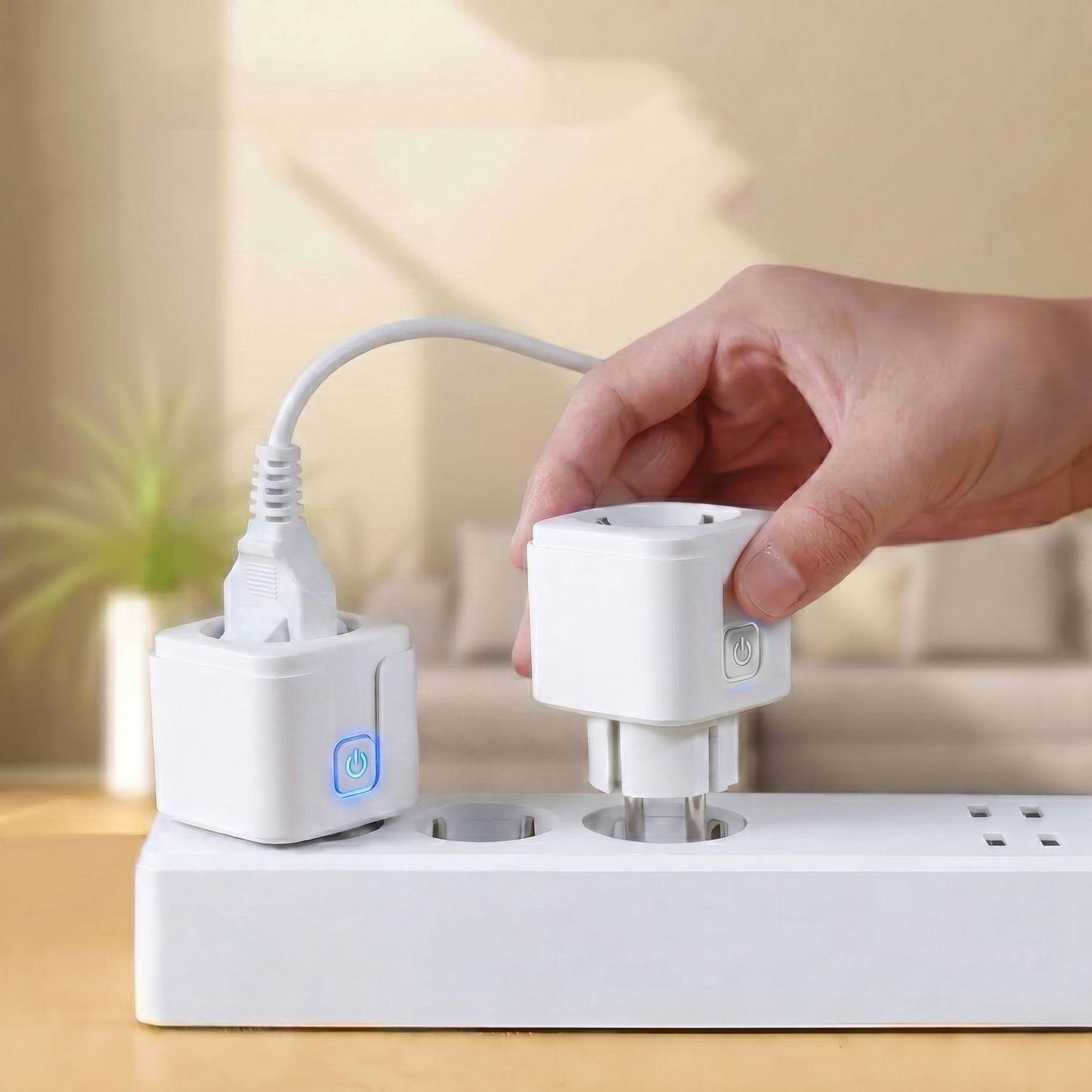 2x Ferngesteuerte WLAN-Steckdose von GreenBlue Android/iOS/Alexa/Google Home Timer Leistungsmesser max. 16 A/3840 W GB735 W