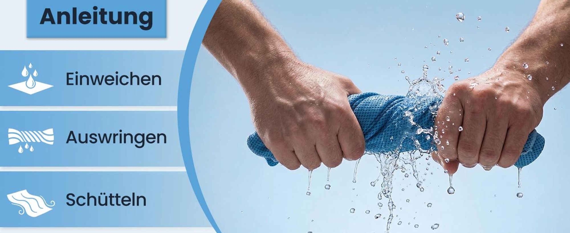 Kühlendes Handtuch Set, Kühltücher, Kühlhandtuch Sport Cooling Towel, Für Fitness Gym Golf Yoga Laufen Sports Übung Sommer Heißes Wetter Outdoor