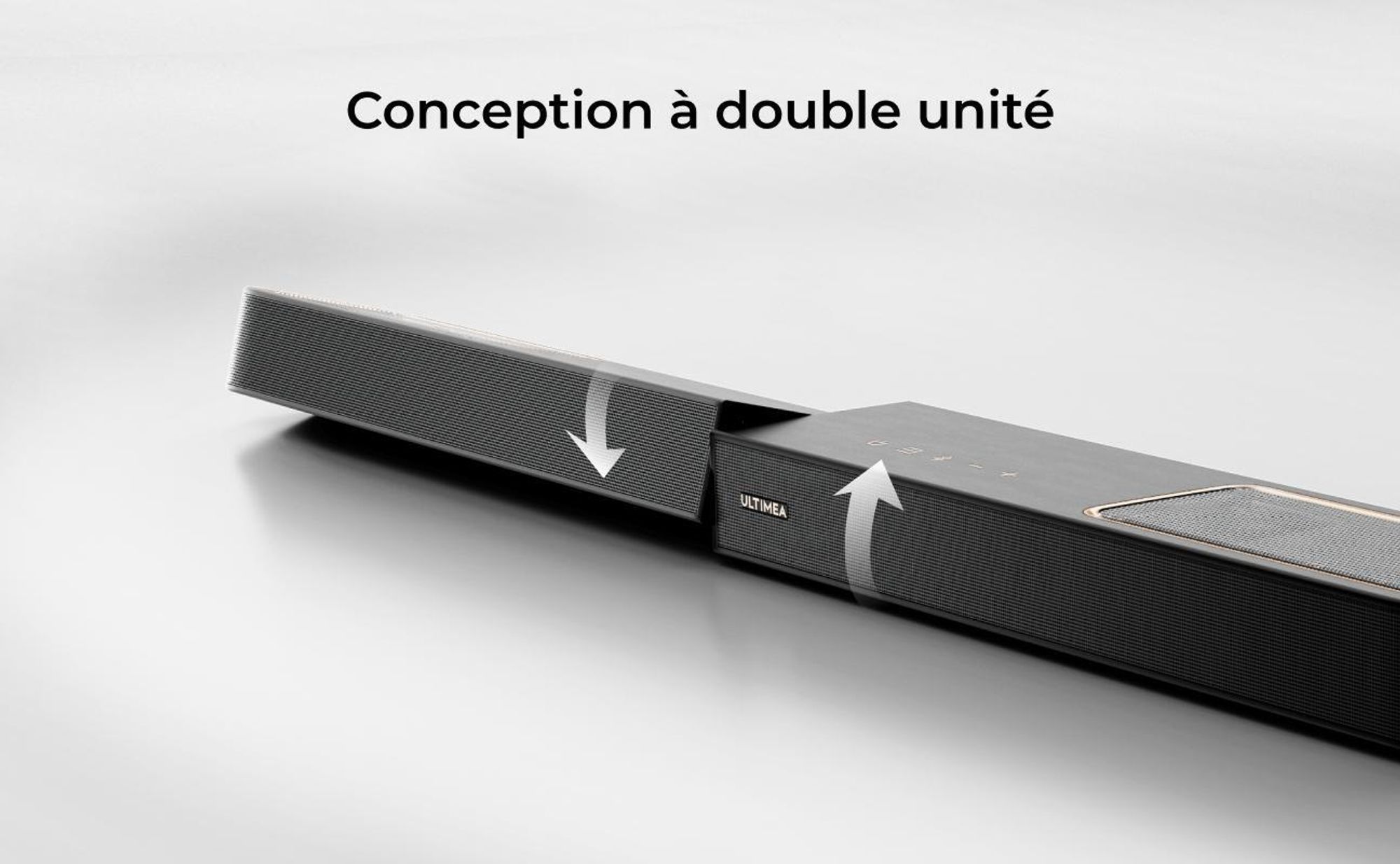 ULTIMEA Barre de son 3.1.2 canaux avec Dolby Atmos, système surround pour téléviseur avec subwoofer 6,5 pouces, Bluetooth 5.4, HDMI eARC, 360W