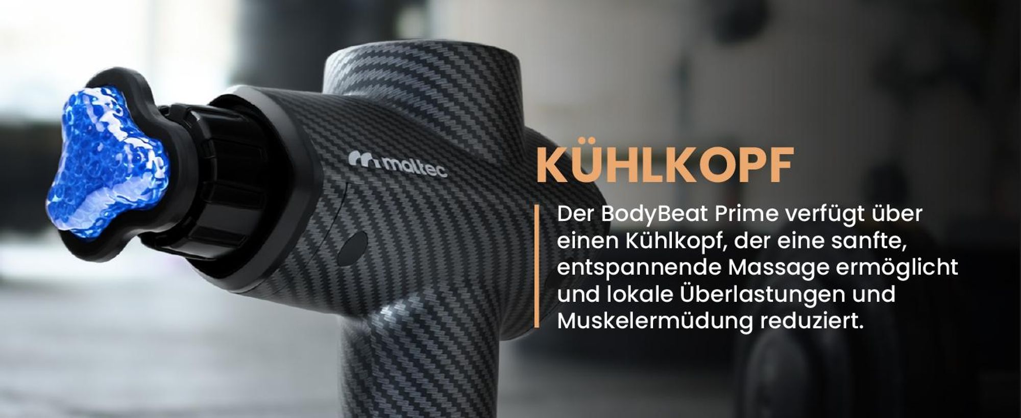 Massagepistole Massagegerät mit Kühlaufsatz
