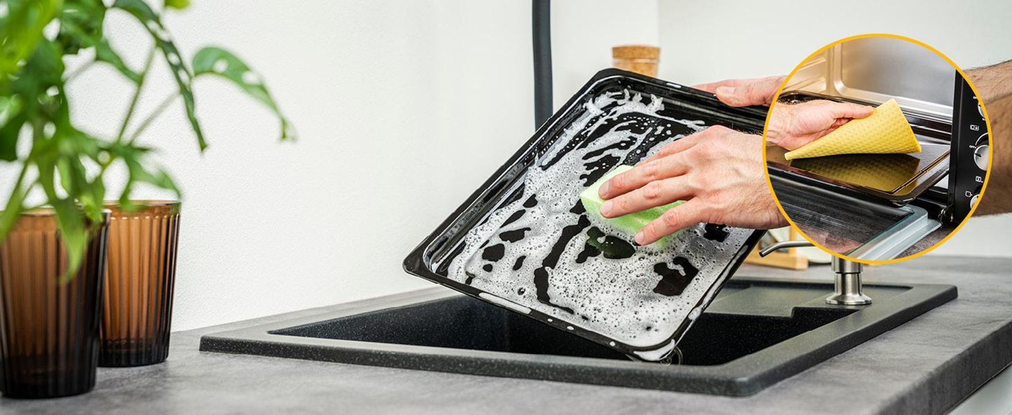TZS First Austria - Mini Backofen mit Kochplatten 45L 3200W - Premium-X Coating - Temperaturregelung bis 230°C - 3 Einschubhöhen