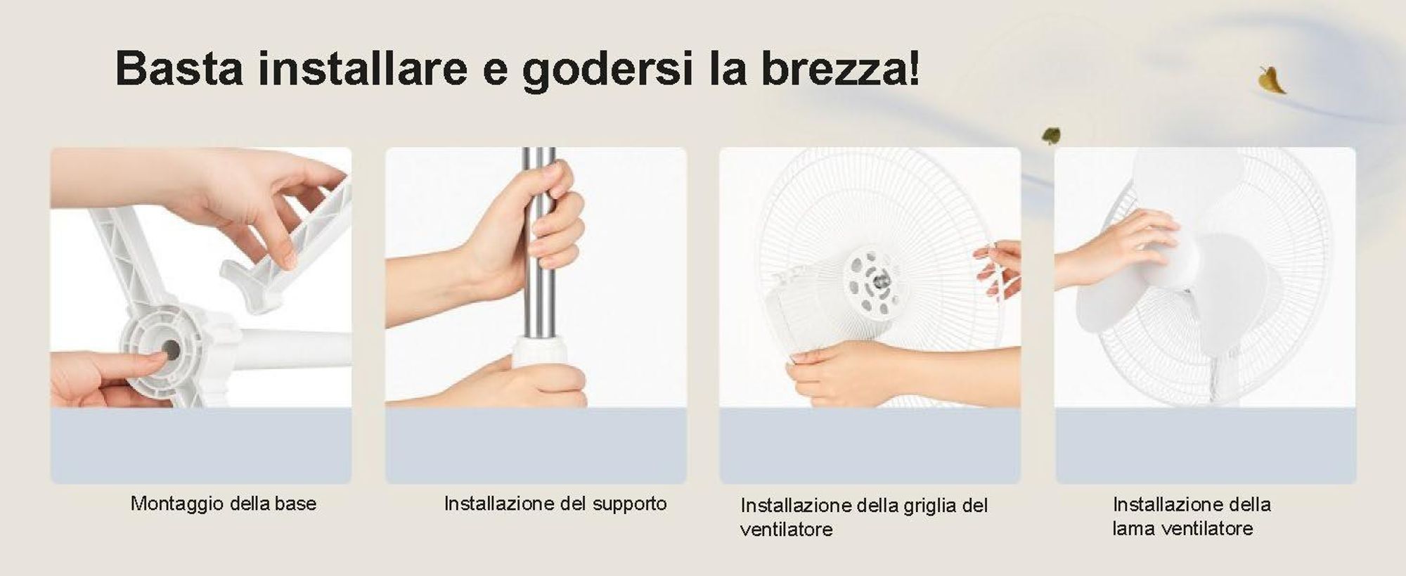 Extralink ventilatore a piantana 40 cm, 3 velocità, oscillante
