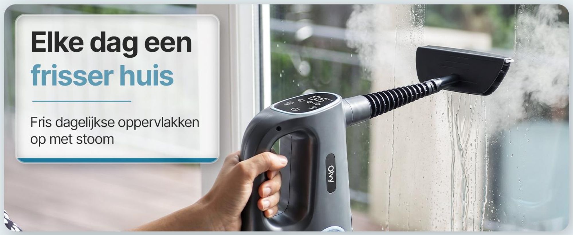 Olvy 12-in-1 Handstoomreiniger met touchscreen – Handstoomreiniger voor badkamer, keuken, bank en meubels