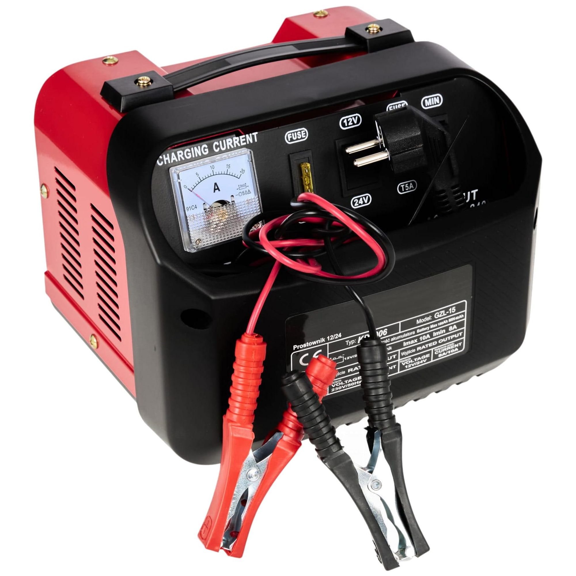 KRAFT&DELE | Batterie Ladegerät Motorrad, Batterie Ladegerät, 12/24V, 15A,150Ah, Batterie Wächter Auto Traktor Boot, Batterieladegerät Kfz, für Blei-Säure-Batterien