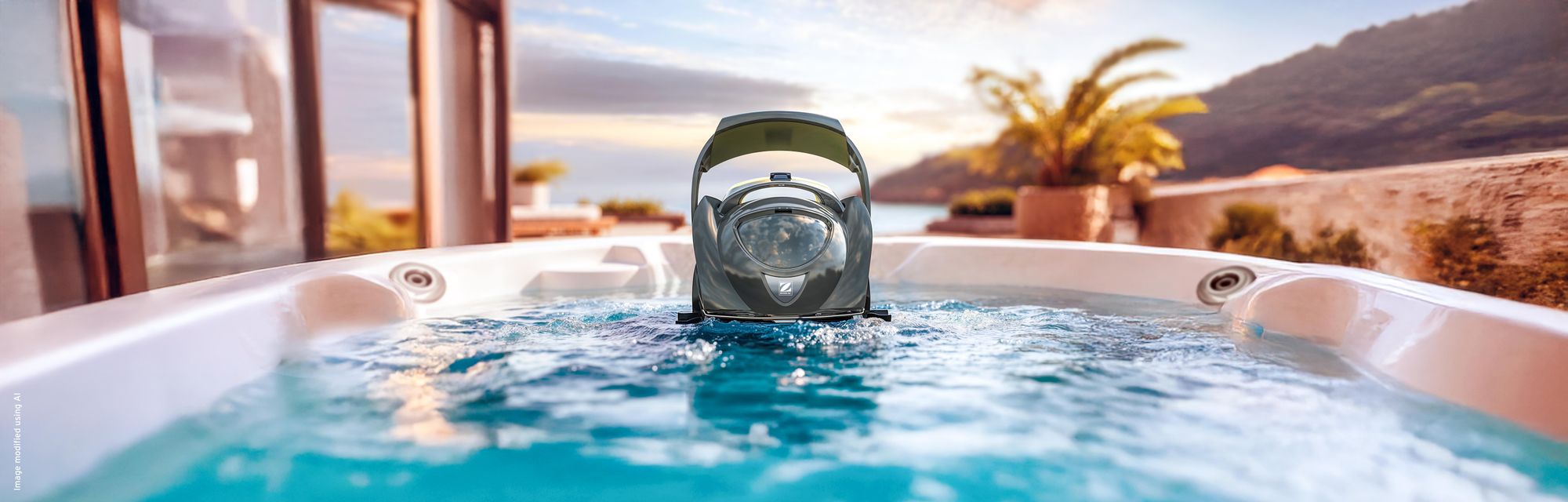 ZODIAC Poolroboter WR000514 - OS 0800 Spabot – Kabellos, Boden-, Wand- & Sitzreinigung, für Whirlpools & Spas