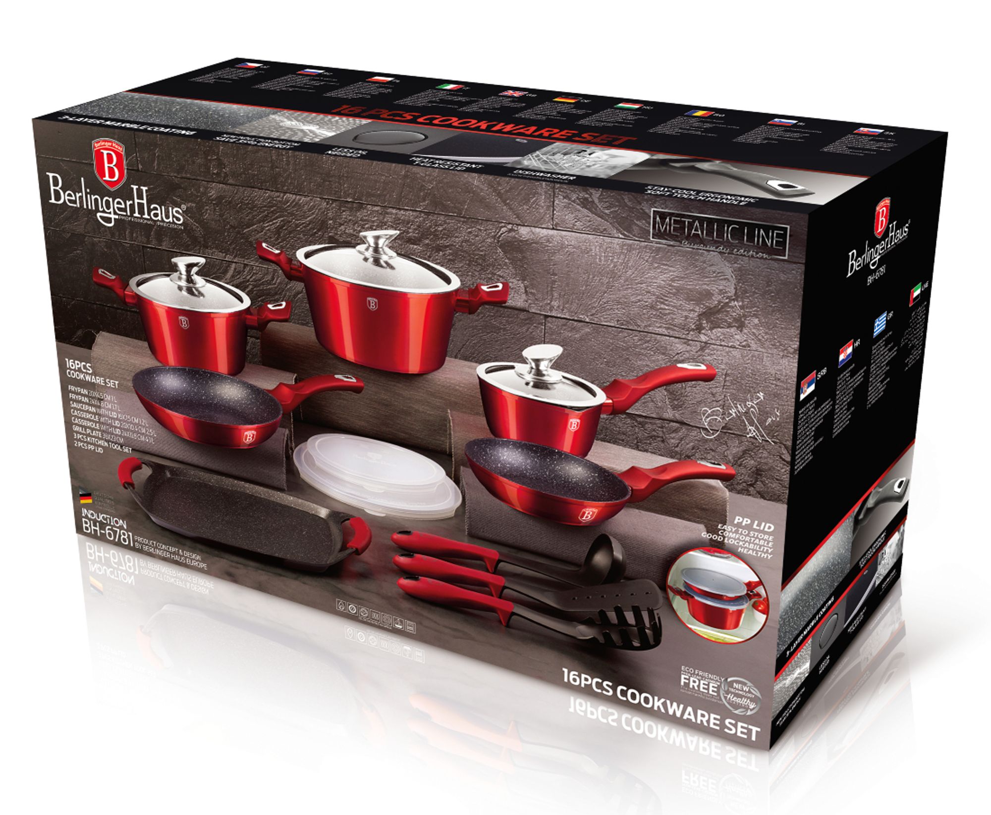 Berlinger Haus Bh-6781 Granit-Kochgeschirr-Set