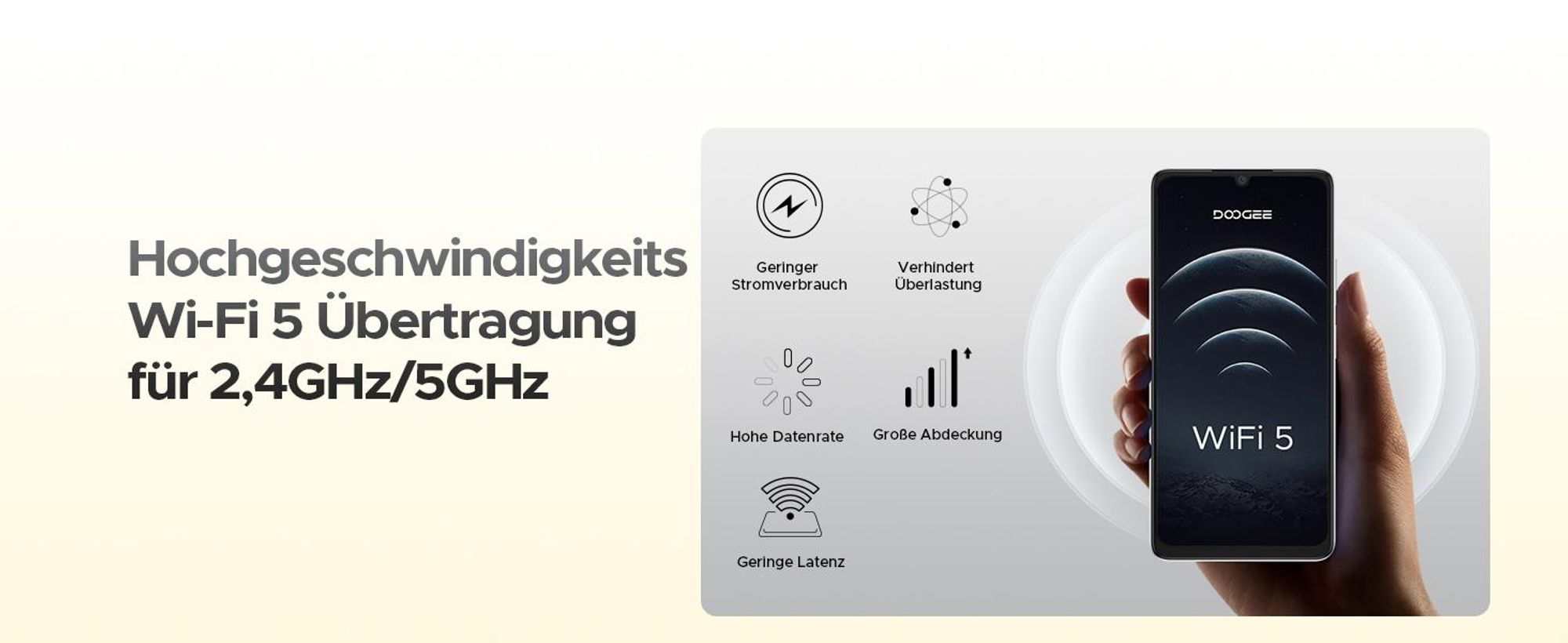 DOOGEE Note 58 Smartphone Handy, Android 16, 6,75" 90Hz, 6250mAh Akku, 32GB RAM+128GB ROM, 4G, 16MP, NFC, Gesichtserkennung, ohne Vertrag