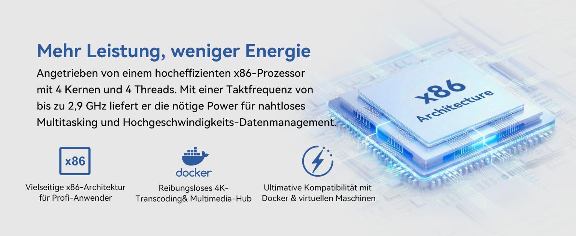 LincStation N1 6-Bay NAS, Intel N5105, 16 GB RAM, 4x M.2 NVMe, 2,5 GbE, Unraid