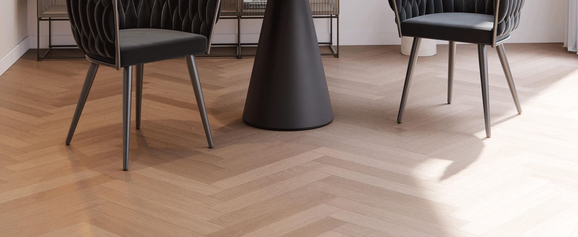 tectake® Set Esszimmerstuhl Astano gepolstert, mit Samtbezug, Knotendesign 60,5 x 55 x 75 cm