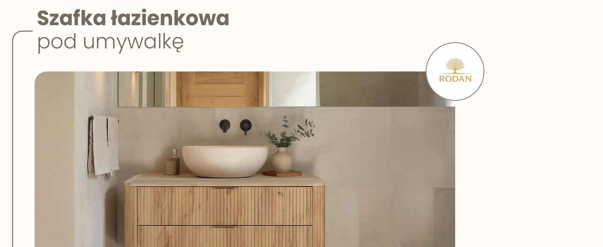 Szafka Pod Umywalkę 120 Cm Wisząca Brązowy Mat