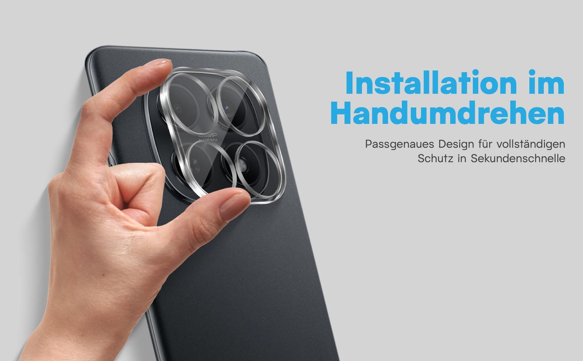 2x Kameraschutz aus 9H Glas für Xiaomi Redmi Note 15 5G in passgenauem Design