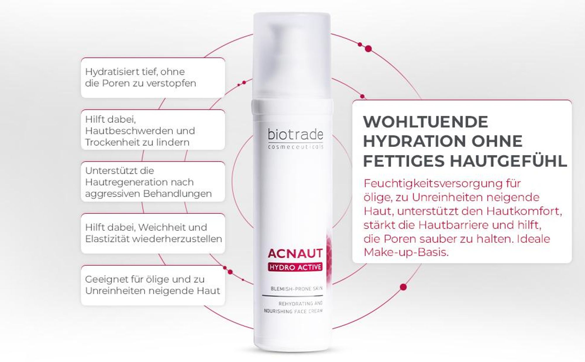 Hydratisierende Gesichtscreme für problematische Haut 60ml