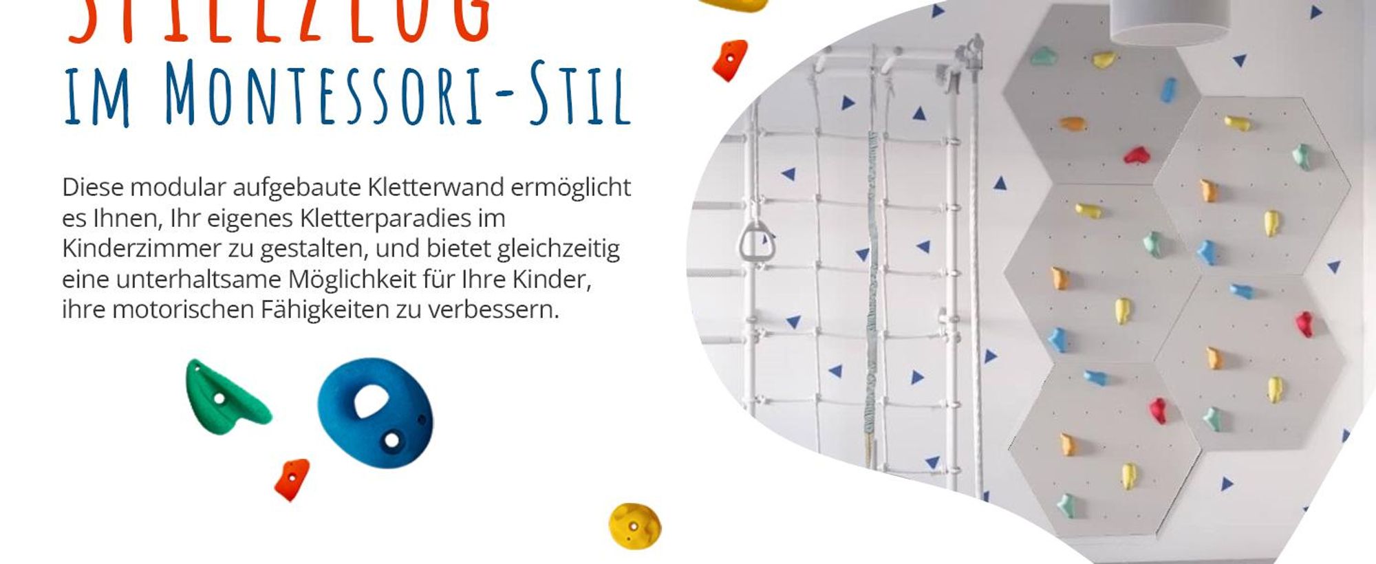 Create for you® - Kletterwand, 6x Wandpaneel 86x75 cm, 30 Bunten Klettergriffen, Heimklettergerüst, Fitnessgeräte für Zuhause, Kletterspielzeug Kinder