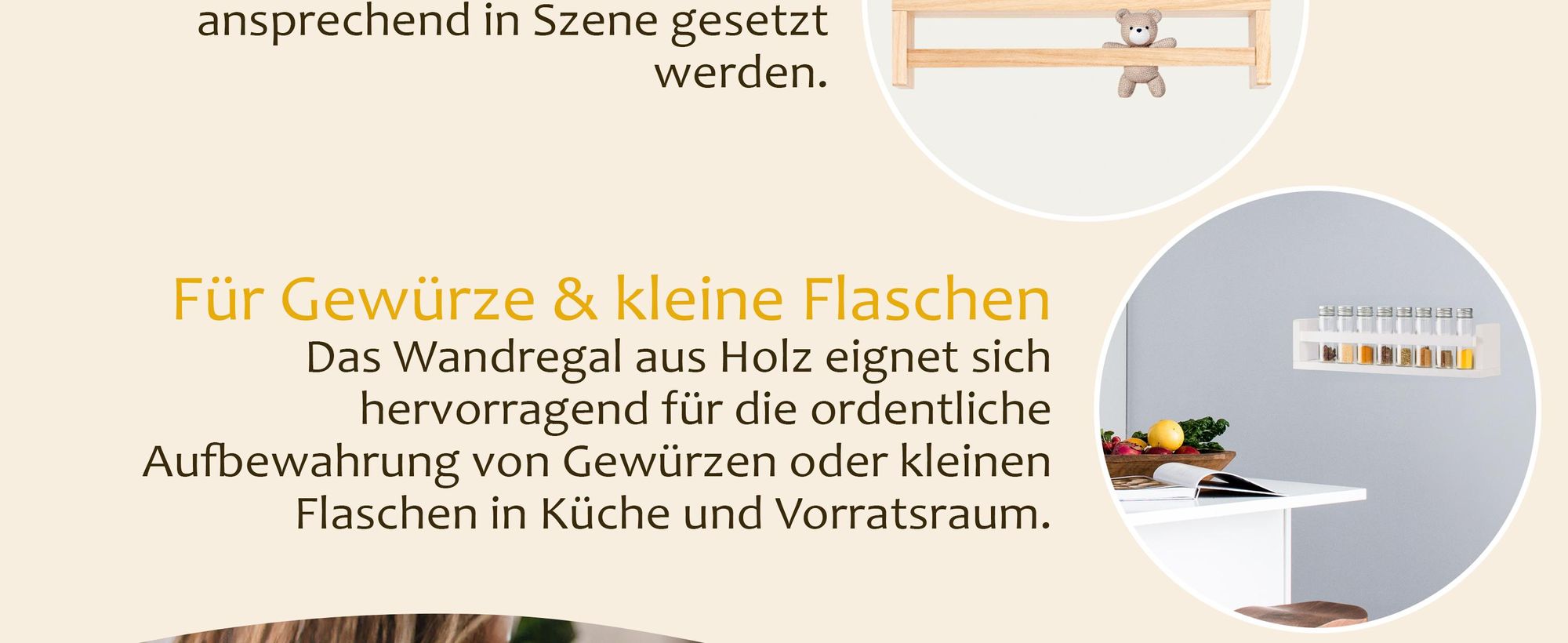 ONVAYA® Wandregal ǀ Weiß 40cm ǀ Massivholz ǀ Naturholz oder Weiß ǀ einfache Installation ǀ 4er-Set ǀ Wandregal aus Holz