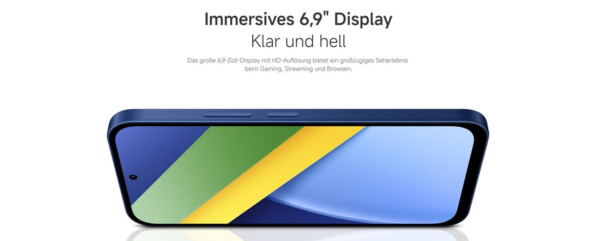 Xiaomi Poco C95 Pro,4G Smartphone 8 + 256 GB, Schwarz, 7500-mAh-Akku,