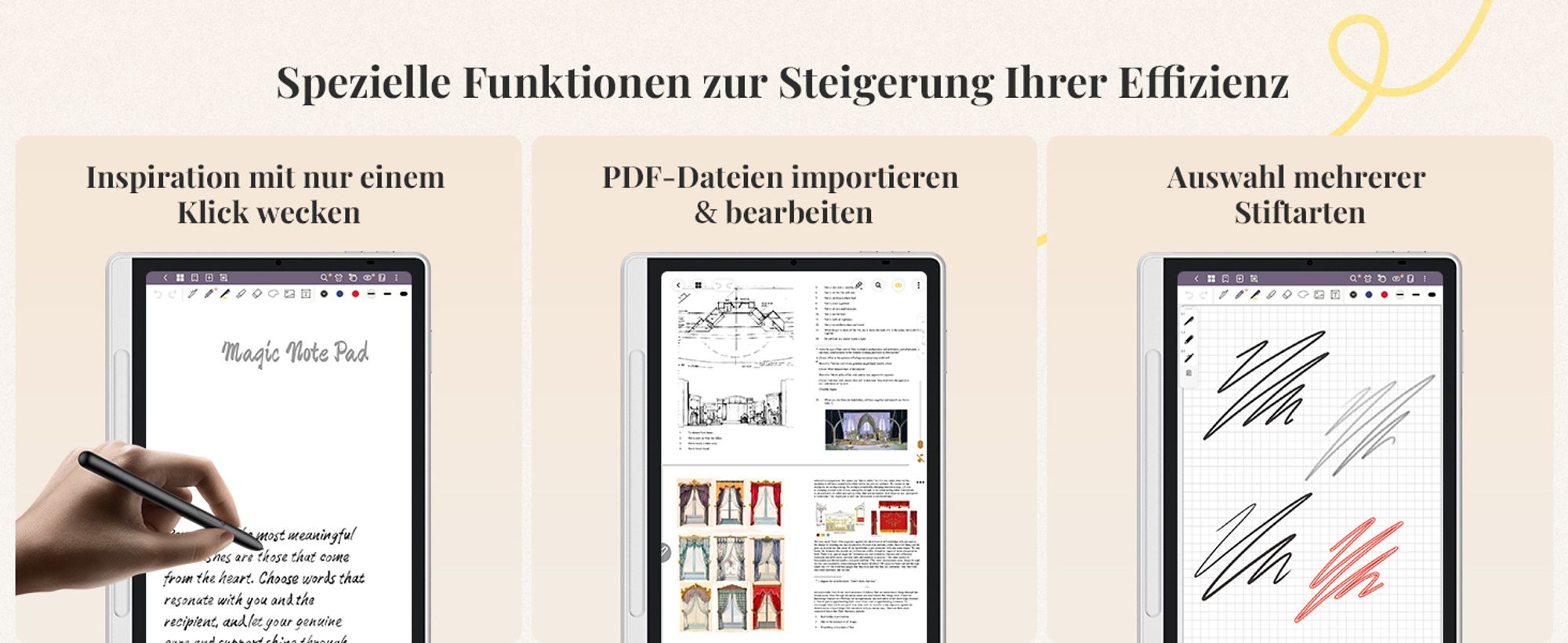 XPPen Magic Note Pad, Verkabelt & Kabellos, 5080 lpi, 148 x 236 mm, USB/Bluetooth, 31 cm (12.2"), IPS