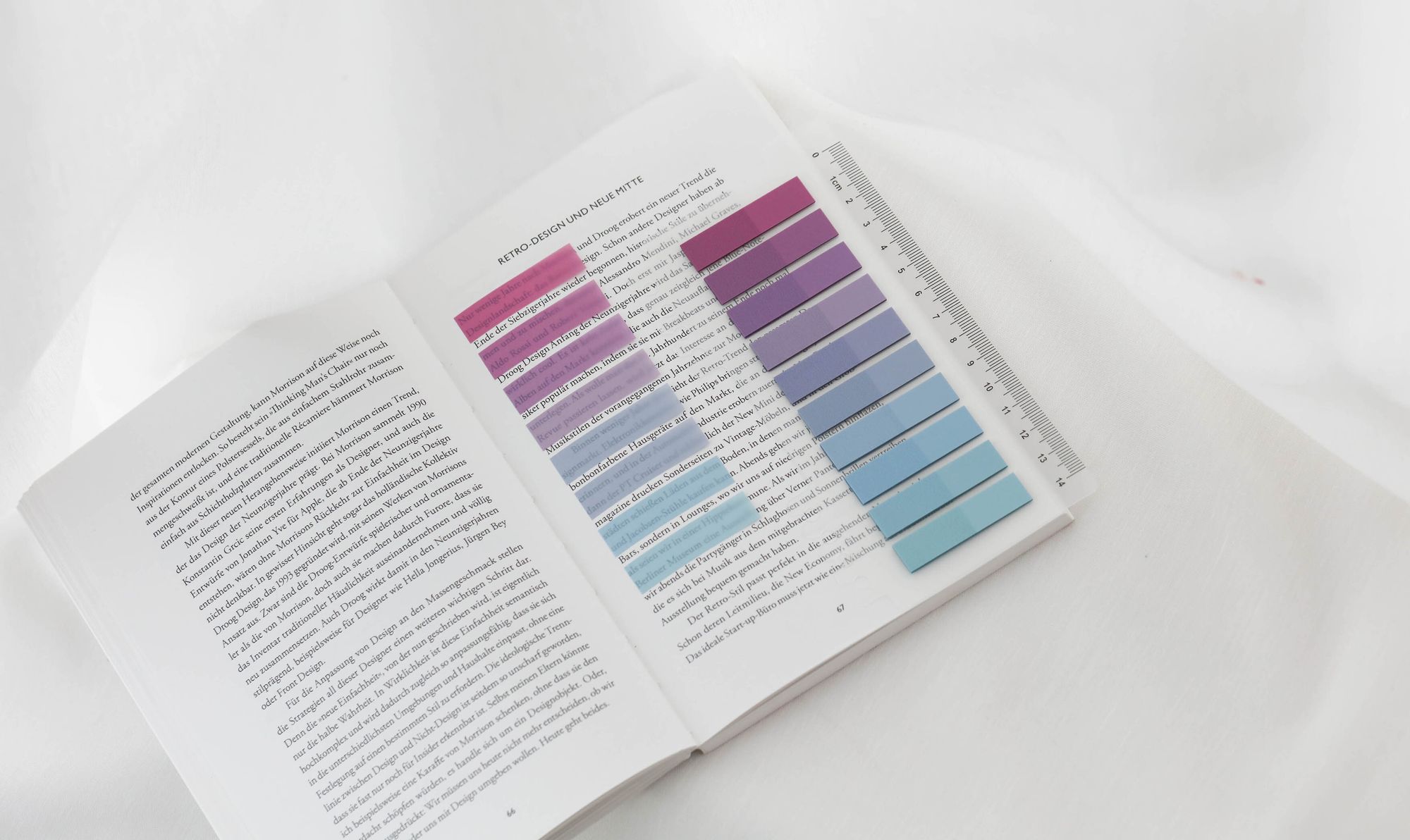 Ordinate-Blueberry Mist | 200 Stück Sticky Notes | Transparent Haftnotizen zum Markieren | Haftstreifen | Seitenmarkieren | Haftnotizzettel