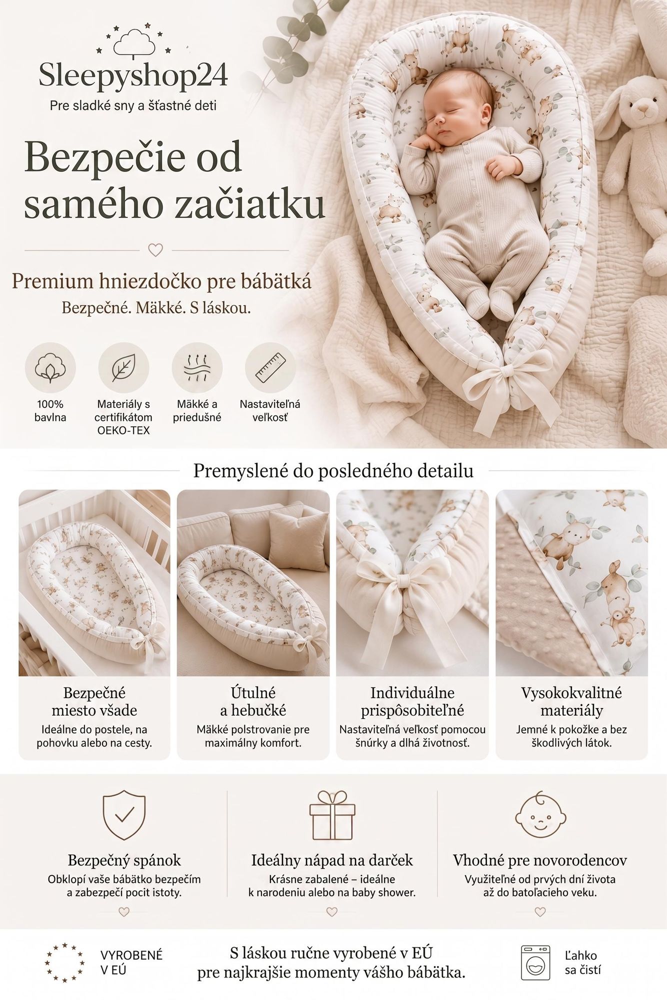 Detské kokóny a zavinovačky – všetko pre vaše bábätko
