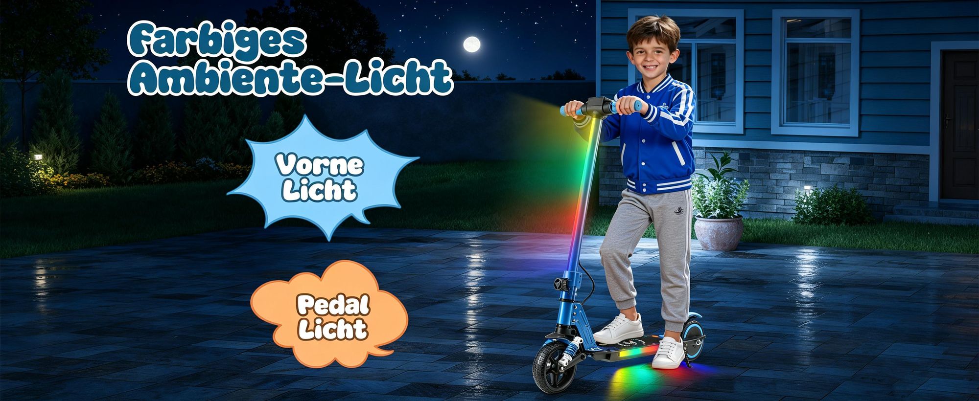 Elektroroller Kinder für 6 bis 12 Jahren