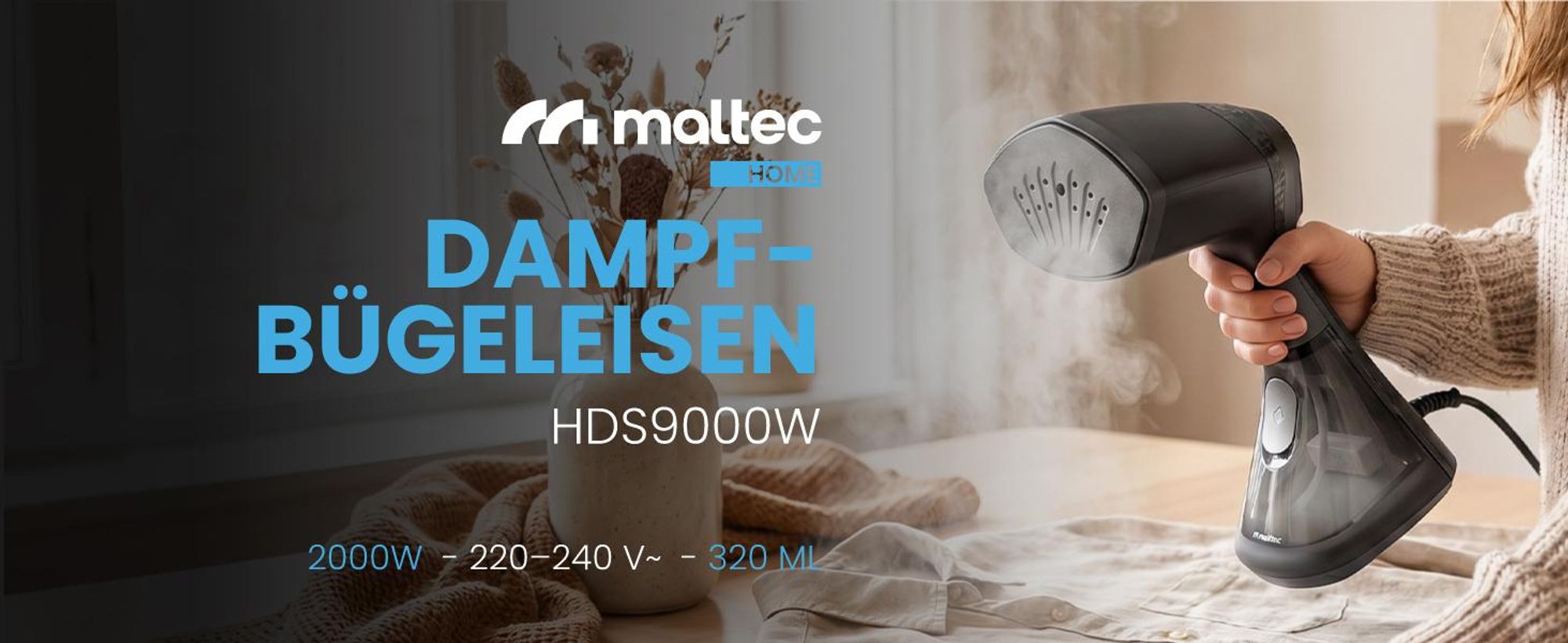 Dampfbügeleisen Bügeleisen Kleiderdampfer mit einstellbarem Dampfglätter