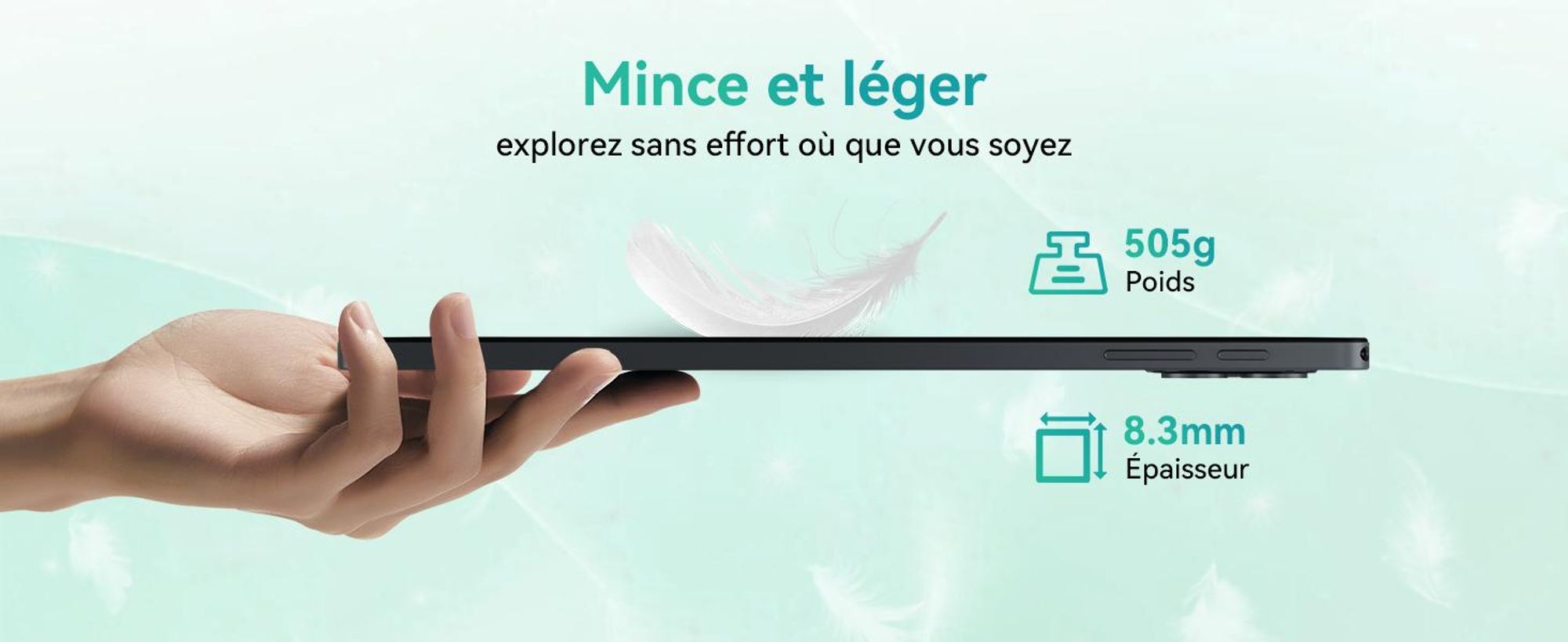 KINGRID T90 Tablet 11 pouces, Android 16,24GB(8+16)RAM+128GB ROM(2TB TF), 5G WiFi, stylet/souris/clavier, 8000mAh, 16MP+8MP, Widevine L1, Gemini AI Tablet