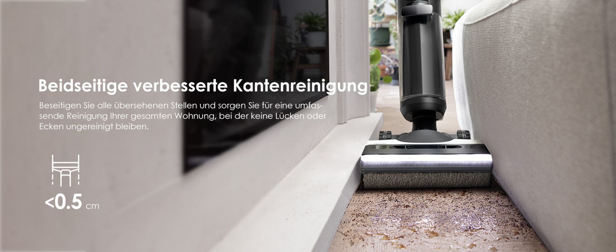 Beiderseits-Kantenreinigt