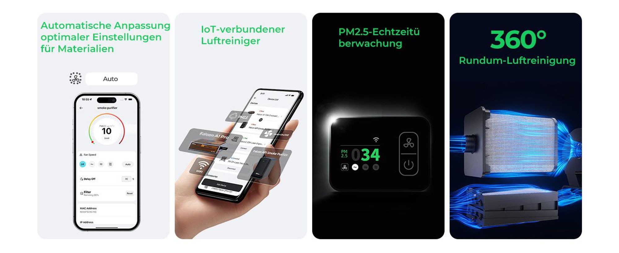 Creality Rauchreiniger: Falcon AP1 für Falcon A1/Falcon A1 Pro Maschine