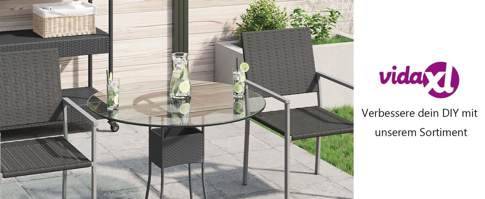 vidaXL Tischplatte aus gehärtetem Glas rund 80 cm