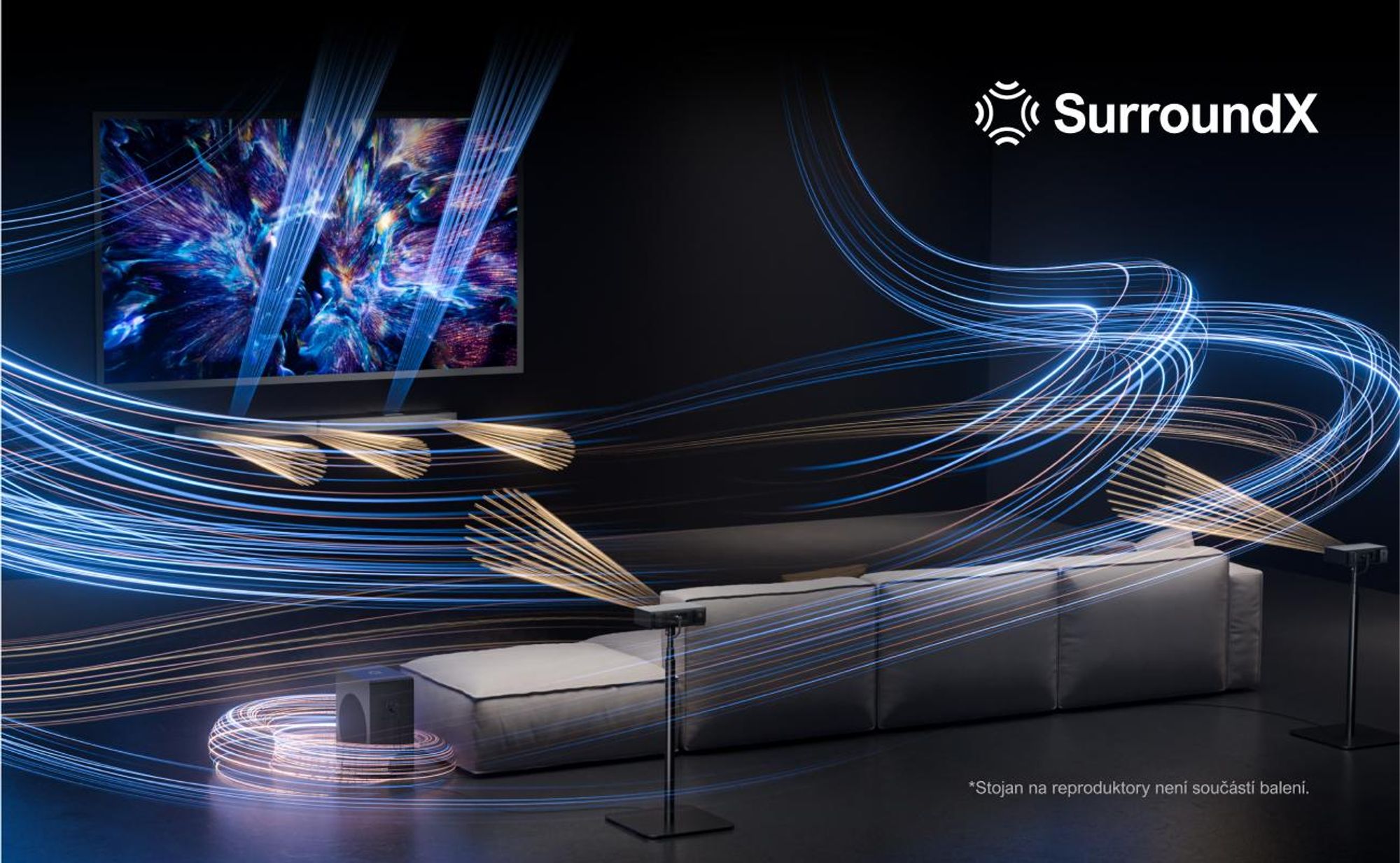 ULTIMEA 5.1.2kanálový soundbar pro televizory s Dolby Atmos, systém prostorového zvuku domácího kina se subwooferem pro zvuk kina, HDMI/Opt/Bluetooth