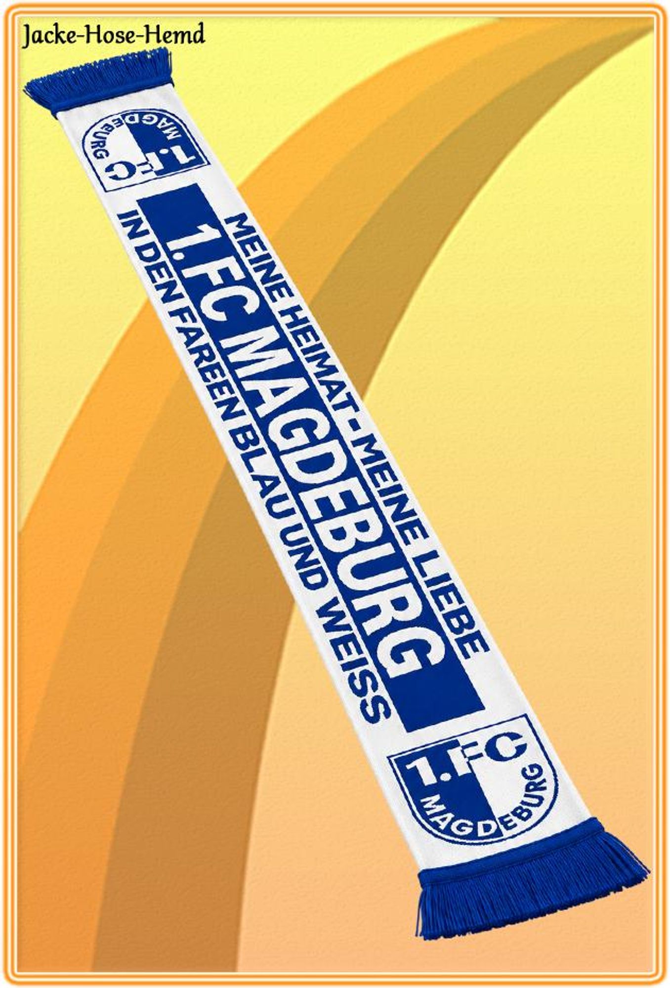 Schal Fanschal 1. FC Magdeburg Wendeschal Logo MEINE HEIMAT Gr. 17x155cm