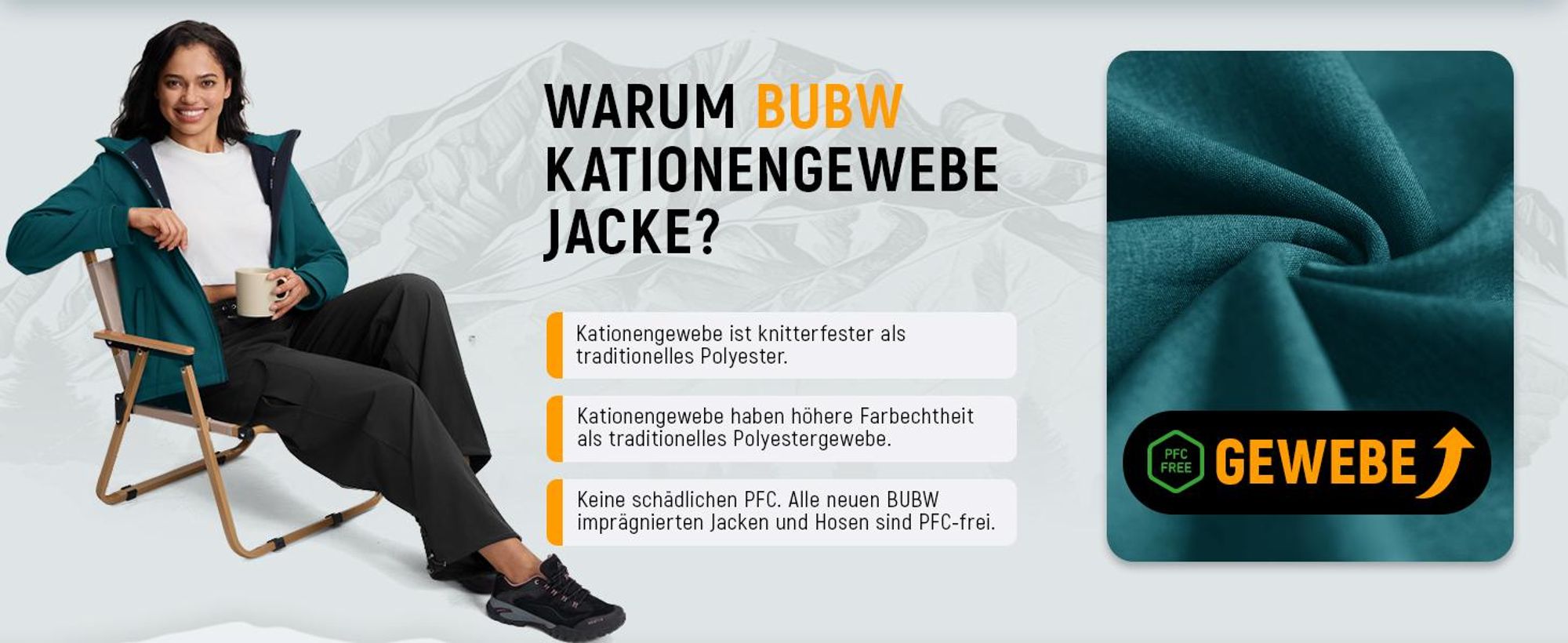 BUBW Damen Softshell Jacke mit Kapuze (Lagoon M), wasserdicht winddicht, elastisch warm mit Kationengewebe für Outdoor Aktivitäten