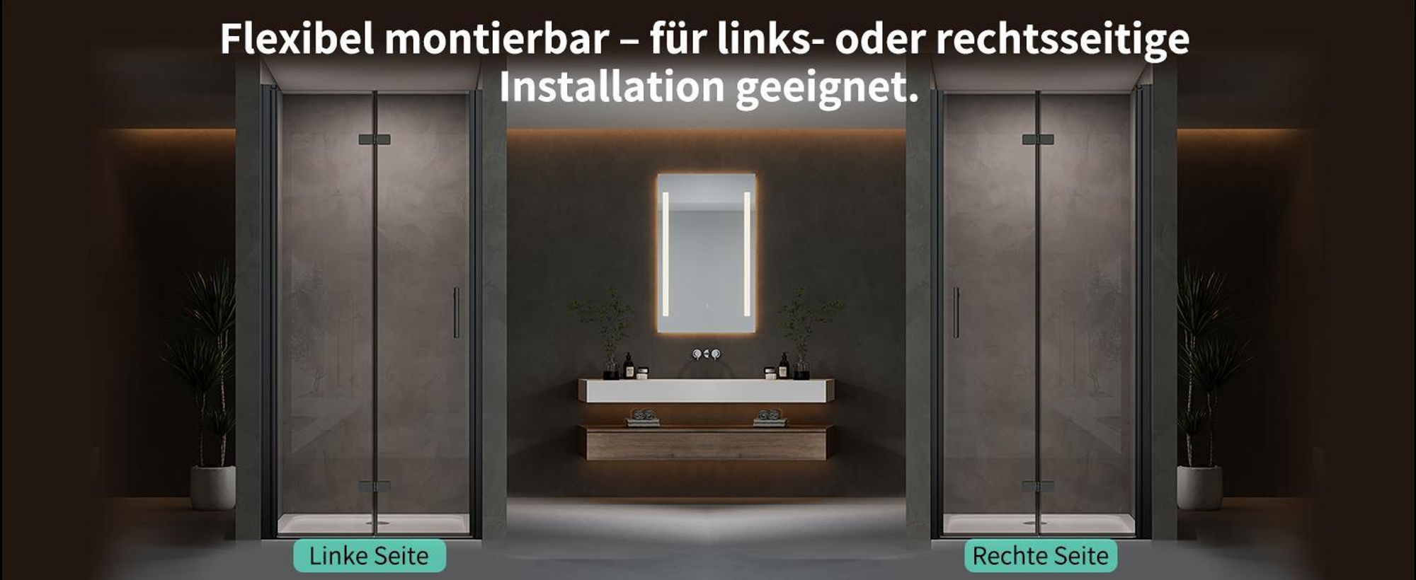 Schwarz Nischentür Dusche Falttür Duschtür 90x195cm Duschabtrennung Faltbar Duschkabine 6mm ESG NANO Glas Nischdusche Duschwand