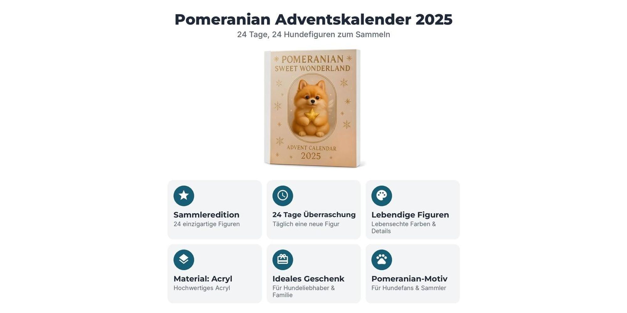 Merkmale des Pomeranian Adventskalenders im Überblick