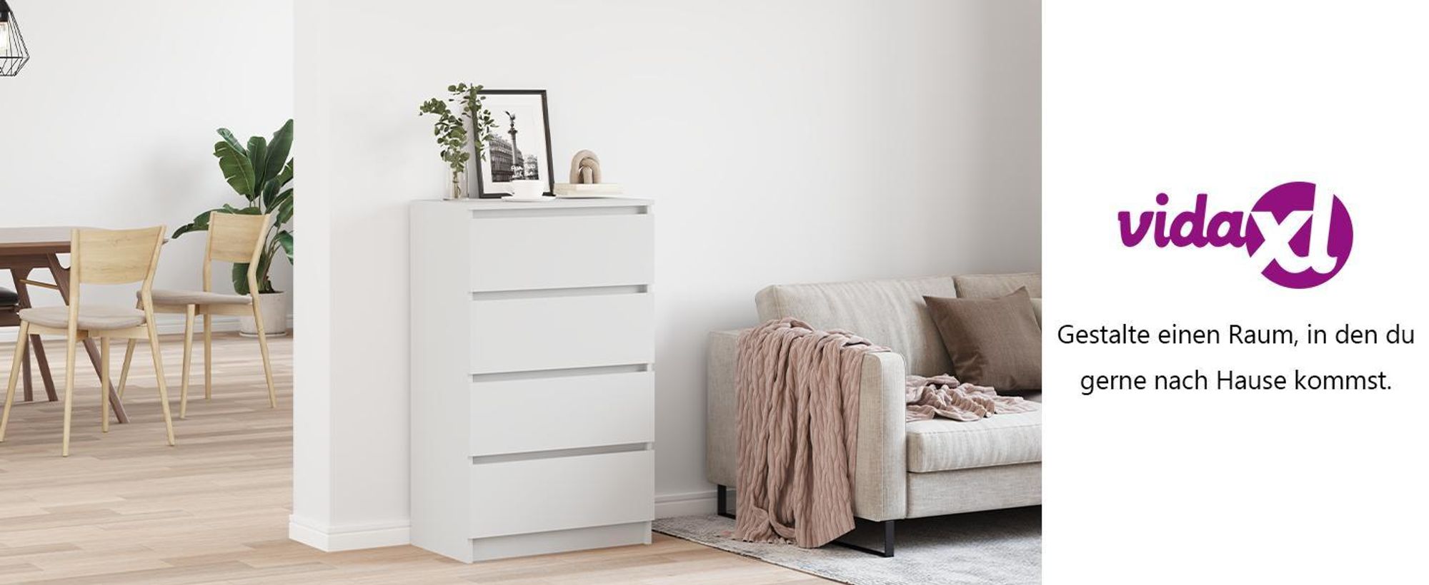 vidaXL Sideboard Weiß 60x35x98,5 cm Holzwerkstoff