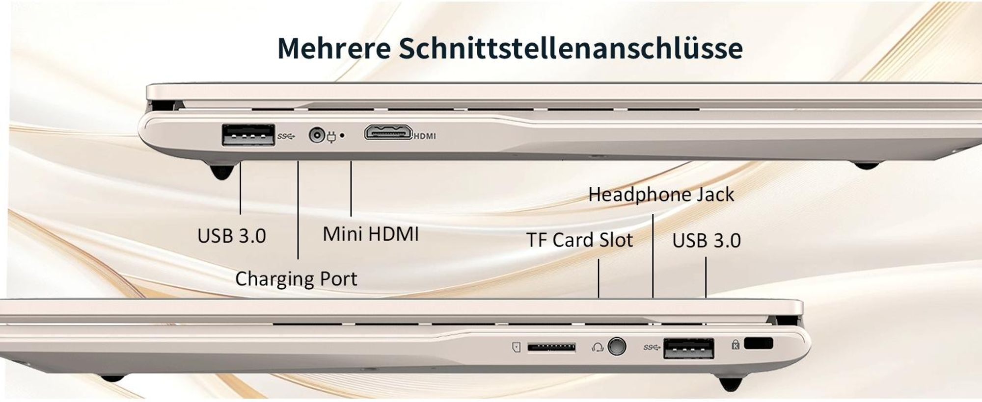 Molegar 14.1-Zoll-Laptop-Computer, 8 GB DDR4 256 GB SSD, Quad-Core Intel N5095 CPU (bis zu 2,9 GHz), Studenten-/Business-Laptop mit 1080P FHD-Display, 2,4 / 5G WiFi, Perfektes Geschenk, Webcam, USB 3.0, Tastatur mit Hintergrundbeleuchtung (Rosa)