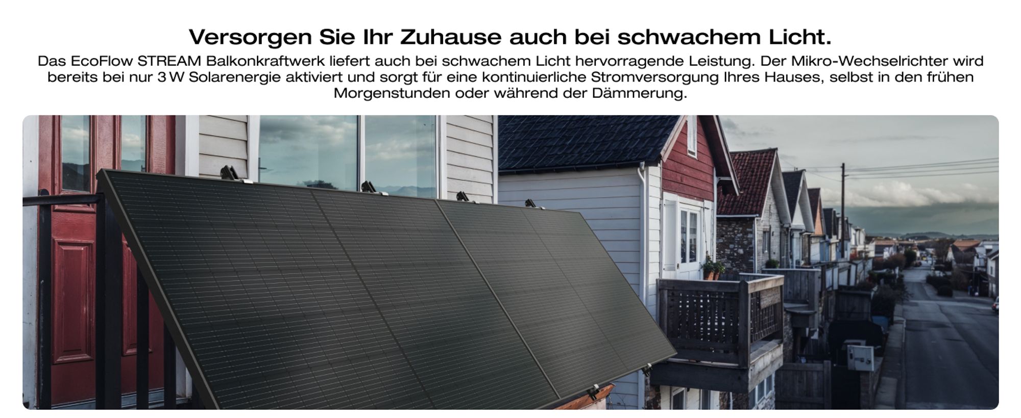 ECOFLOW STREAM Balkonkraftwerk Basic Kit 0% VAT, 800 W Mikro-Wechselrichter, 2 × 400 W PV Solarpanels