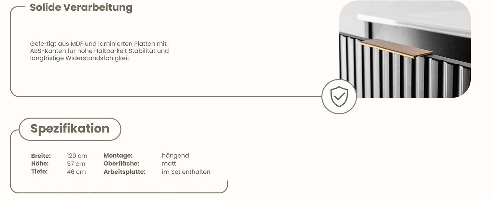 RODAN, Badmöbel, Badschrank, Badezimmermöbel, Badezimmer, MODERN, Waschbeckenunterschrank