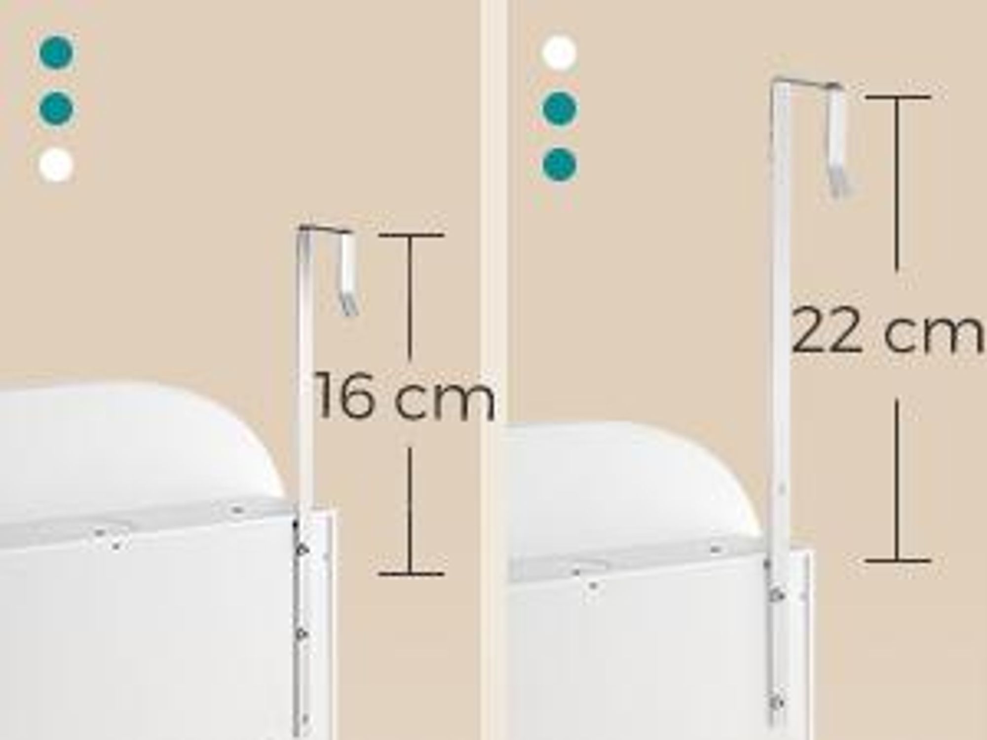 SONGMICS Schmuckschrank, Spiegelschrank, Schmuck-Organizer mit LED-Beleuchtung
