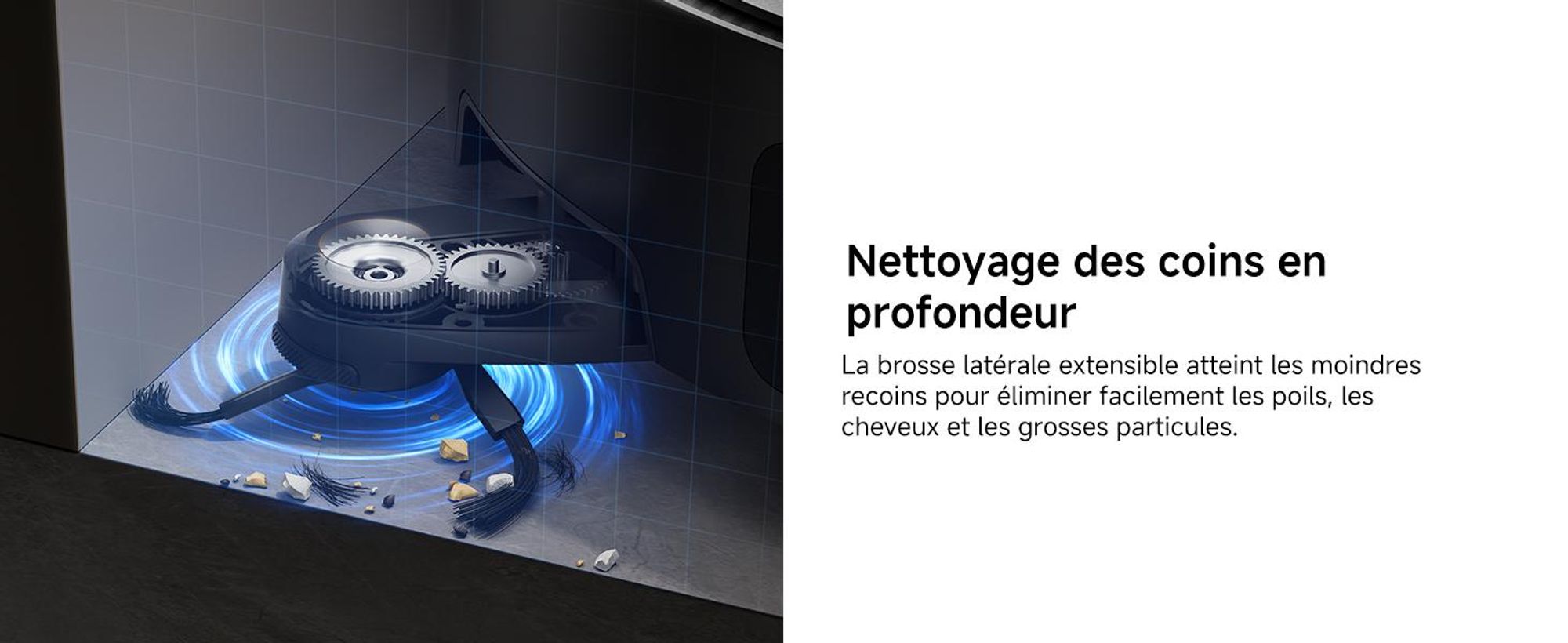 MOVA Z50 Ultra Robot Aspirateur avec Serpillière Chenille Autonettoyante, Aspiration 19 000 Pa, Détection Multiple Saleté Temps Réel, Noir