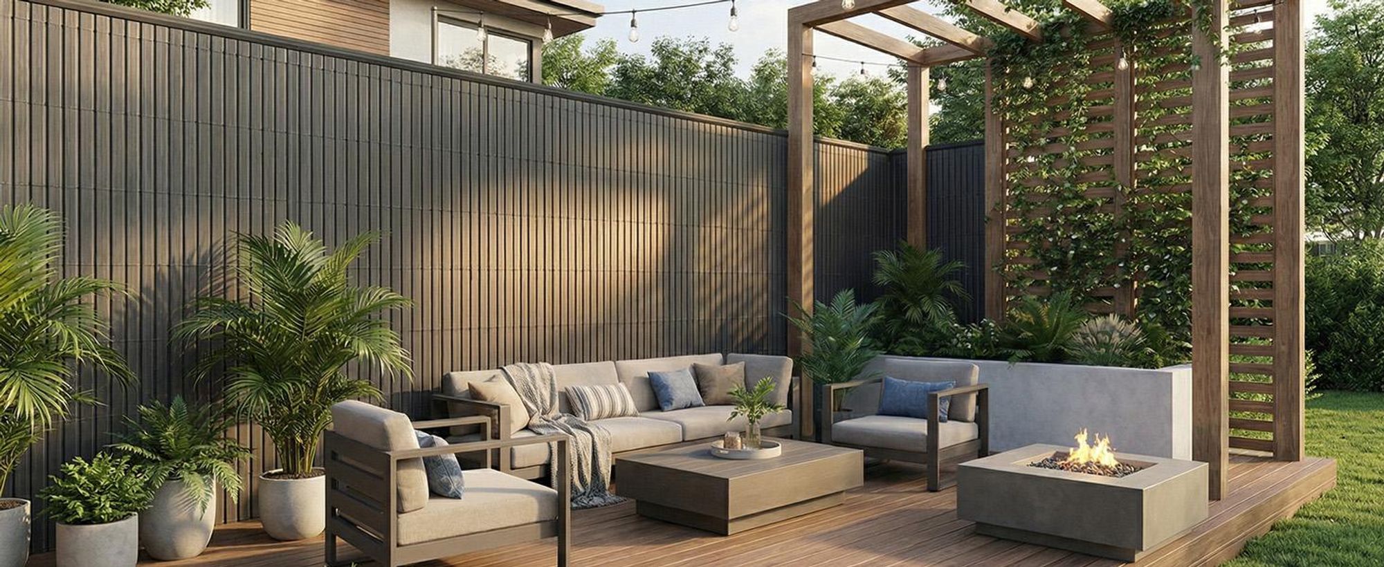Sekey PVC Sichtschutzmatte mit Abdeckprofil Sichtschutzzaun Windschutz 160x300 cm