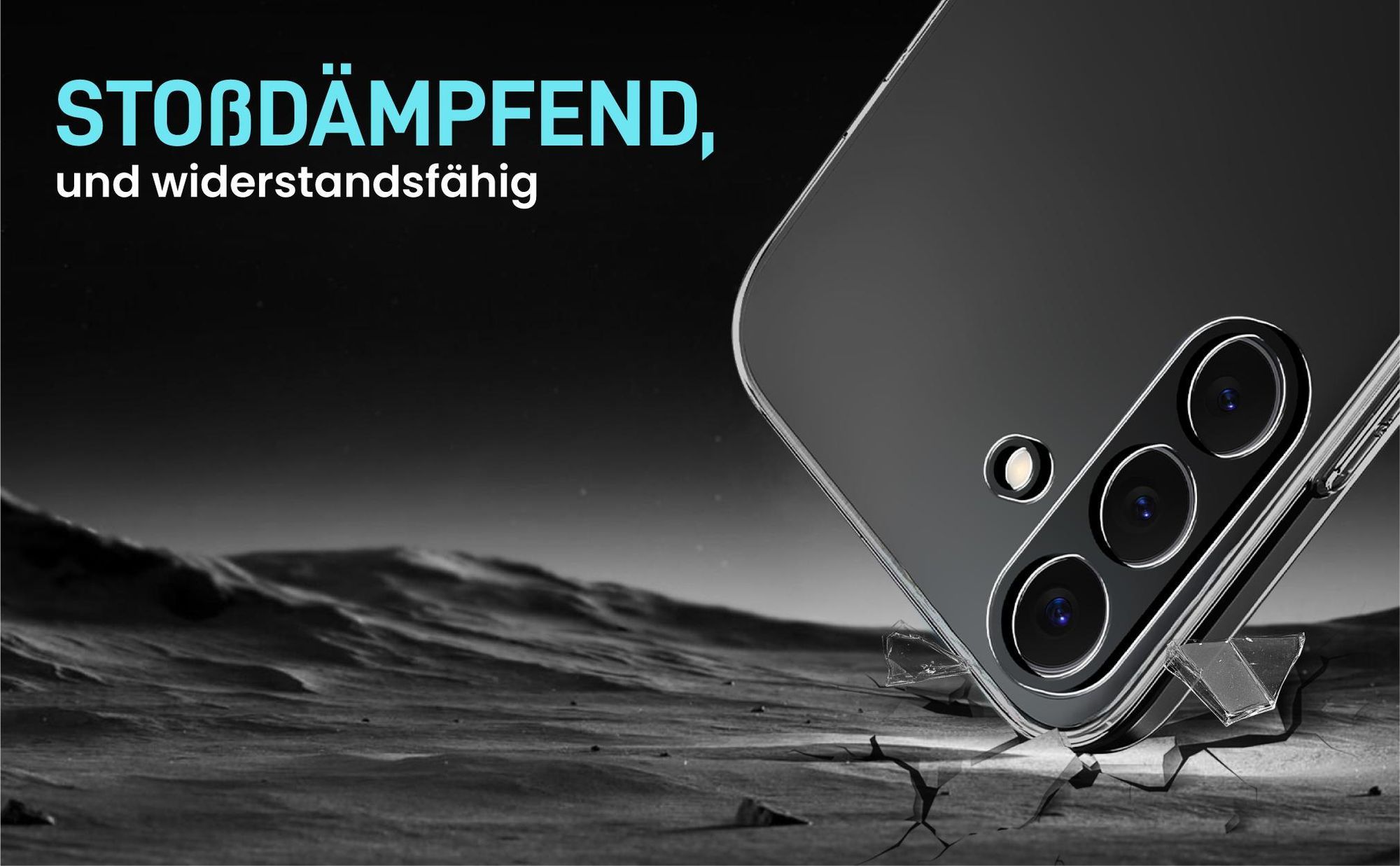 Backcover für Samsung Galaxy S26 FE - unterstützt kabelloses Laden auch mit Hülle