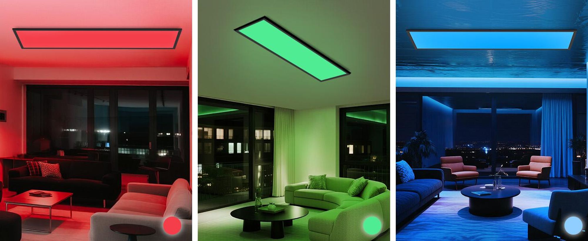 ZMH LED stropní panelové svítidlo, stmívatelné, dlouhé, RGB, s dálkovým ovládáním, stropní svítidlo 39 W, velké obdélníkové stropní svítidlo do herny nebo obývacího pokoje, 120 x 30 cm