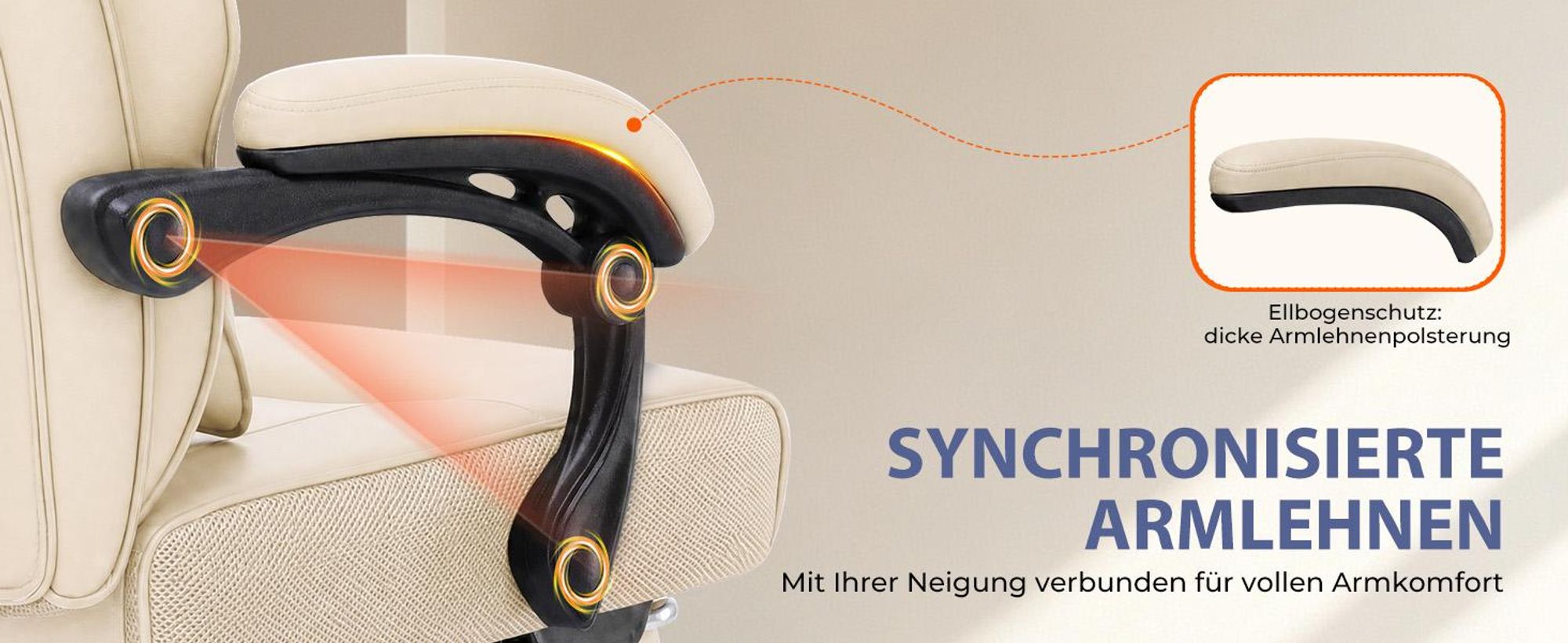 GTPLAYER Gaming Stuhl mit Fußstütze, Multifunktionaler, Kunstleder, 130kg Ergonomischer Bürostuhl mit Kopfkissen, 90°-135° Rückenlehne, 53 cm Sitz
